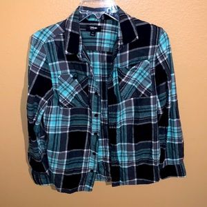 Kids long sleeve flannel shirt